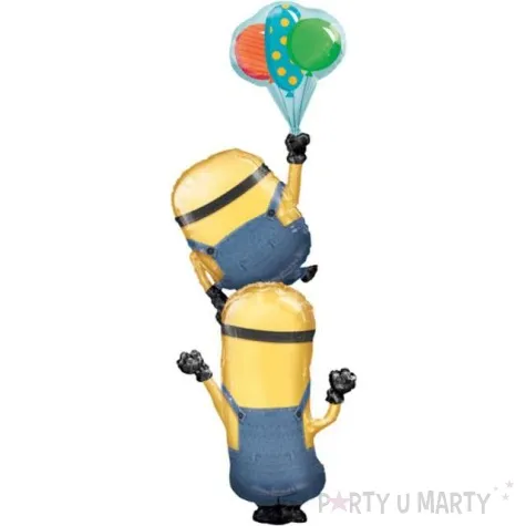 balon foliowy minionki z balonami amscan 60 shp