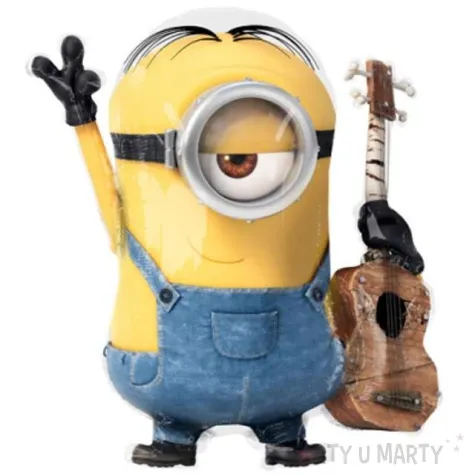 balon foliowy minions stuart z gitara amscan 28 shp