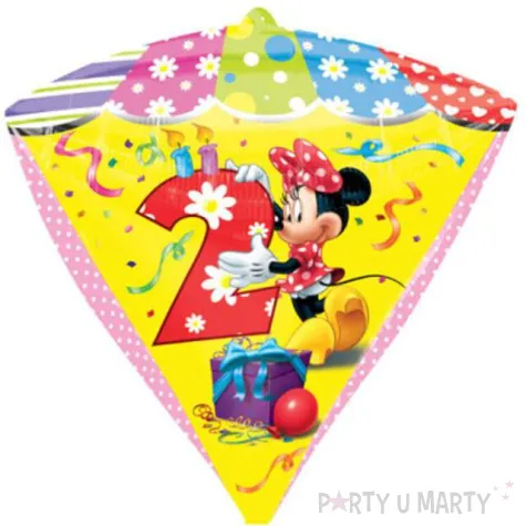 balon foliowy minnie mouse 2 urodziny amscan 17 dmz