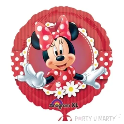 balon foliowy minnie mouse amscan 18 rnd