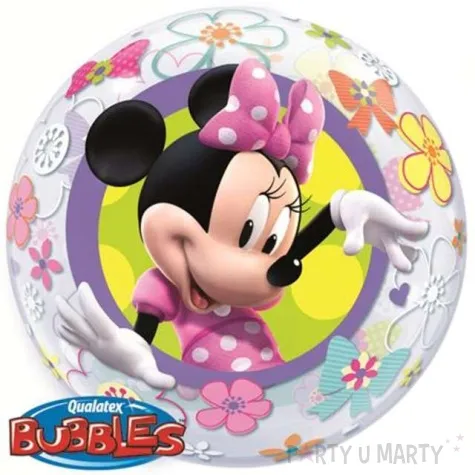balon foliowy minnie mouse bow tique qualatex bubbles 22 orb