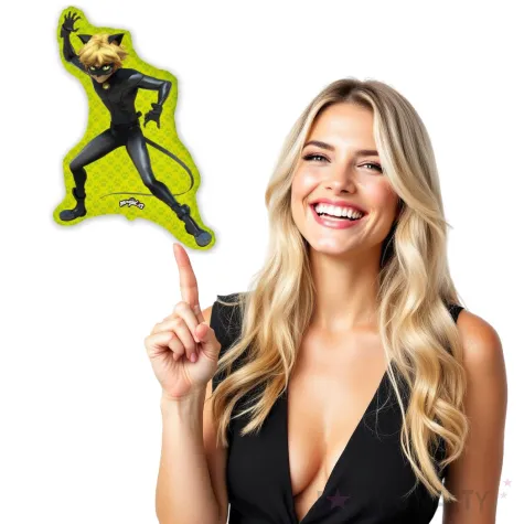 balon foliowy miraculous czarny kot flexmetal 14 shp