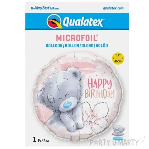 balon foliowy mis z kwiatkiem qualatex 18 rnd