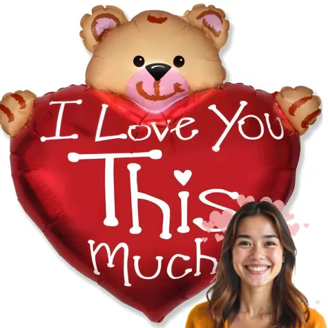 balon foliowy mis z sercem flexmetal 24 hrt