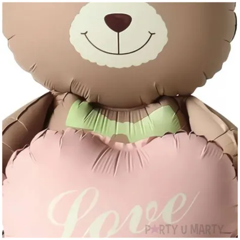 balon foliowy mis z serduszkiem love you xxl jix 105 cm shp