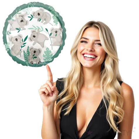 balon foliowy misie koala amscan 18 rnd