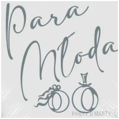 balon foliowy mloda para i obraczki bialo srebrny 18 hrt