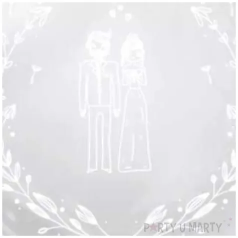 balon foliowy mloda para transparentny tuban 18 rnd