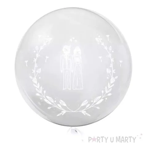 balon foliowy mloda para transparentny tuban 18 rnd