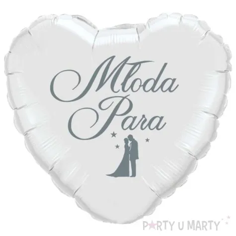 balon foliowy mloda para w gwiazdach bialo srebrny 18 hrt