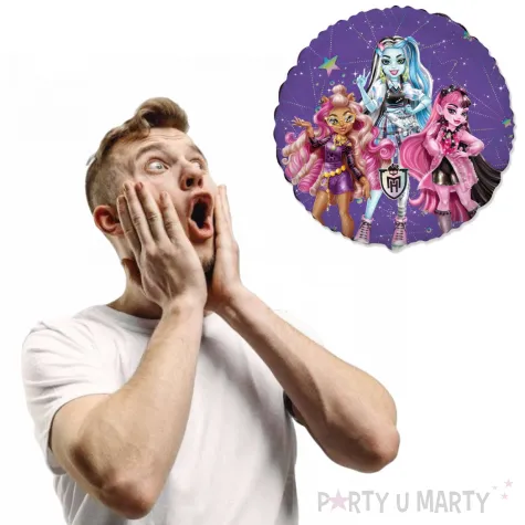 balon foliowy monster high dekoracja prezent na urodziny flexmetal 18 rnd