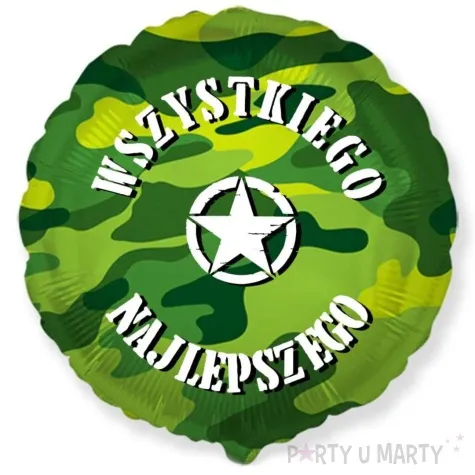 balon foliowy moro wszystkiego najlepszego z gwiazda 18 rnd