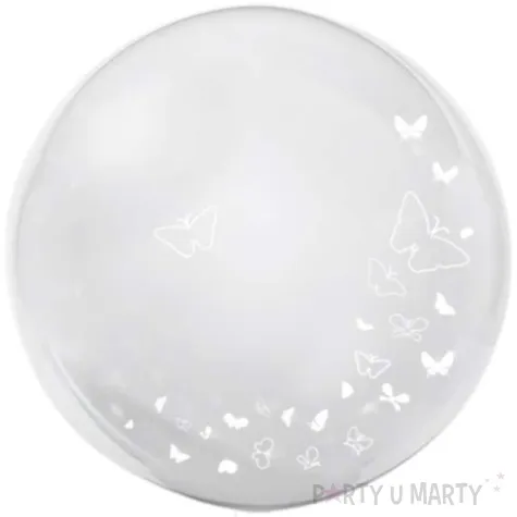 balon foliowy motylki bialy tuban 18 orb