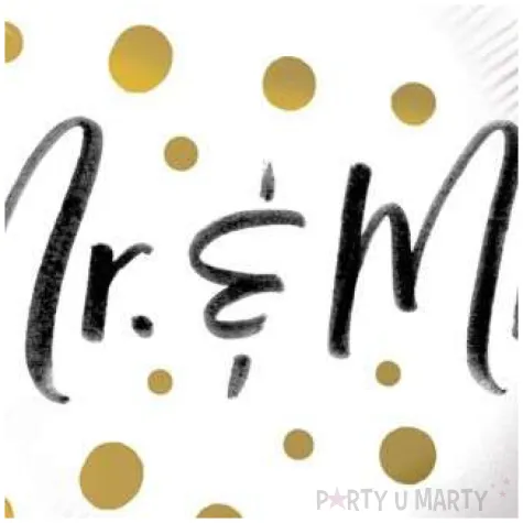 balon foliowy mr and mrs qualatex 18 sqr