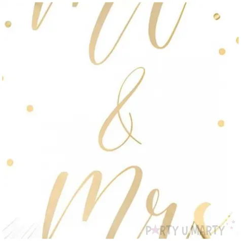 balon foliowy mr mrs bialy procos 18 rnd