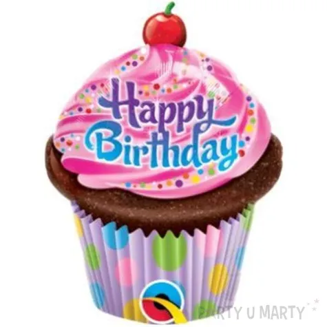 balon foliowy muffinka kolorowa qualatex 14 shp