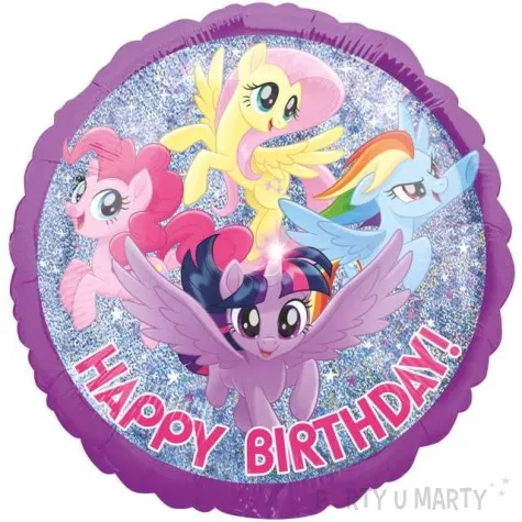 balon foliowy my little pony holograficzny amscan 18 rnd