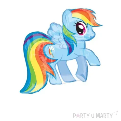balon foliowy my little pony rainbow dash blekitny amscan 28 shp