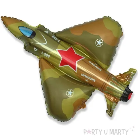 balon foliowy mysliwiec wojskowy zielony flexmetal 24 shp