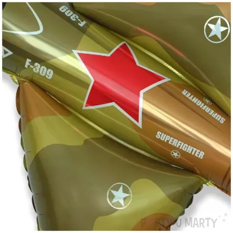 balon foliowy mysliwiec wojskowy zielony flexmetal 24 shp