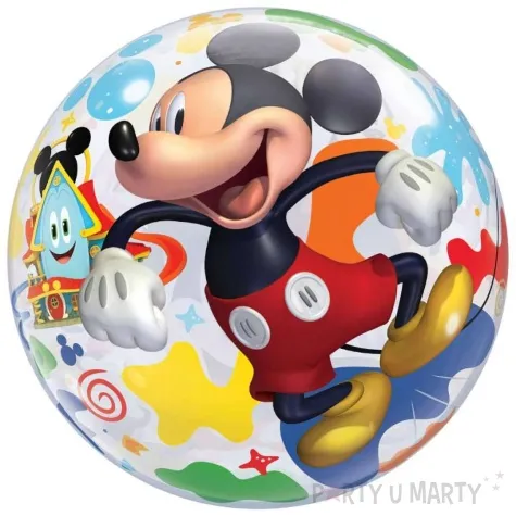 balon foliowy myszka mickey i przyjaciele qualatex bubbles 22 orb