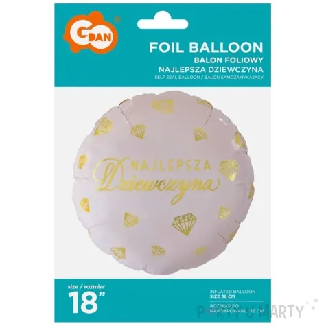 balon foliowy najlepsza dziewczyna godan 18 rnd