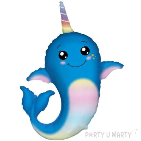 balon foliowy narval niebieski flexmetal 24 shp