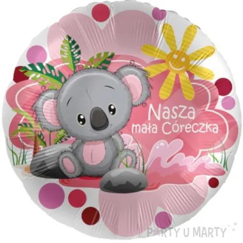 balon foliowy nasza mala coreczka rozowy amscan 17 rnd