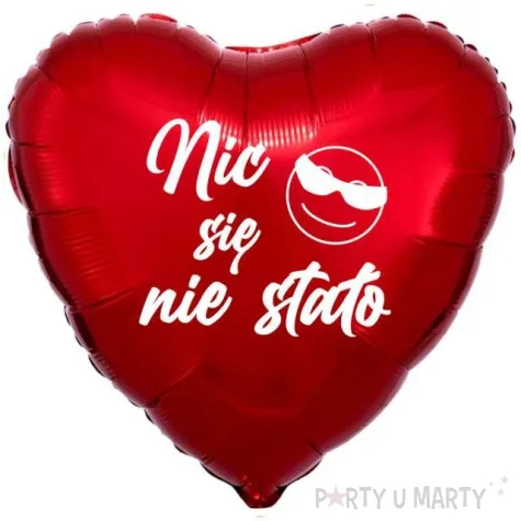 balon foliowy nic sie nie stalo czerwony 18 hrt