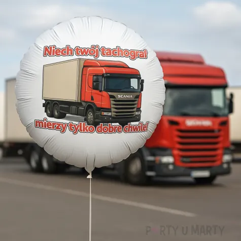 balon foliowy niech twoj tachograf mierzy tylko dobre chwile ciezarowka tir 18 rnd