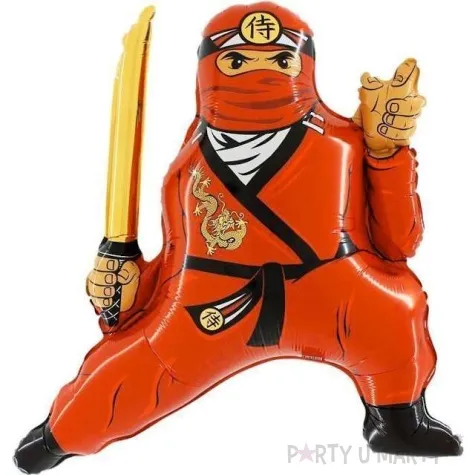 balon foliowy ninja czerwony grabo 21