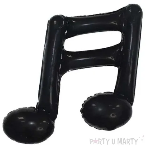 balon foliowy nuta podwojna czarny 16 shp