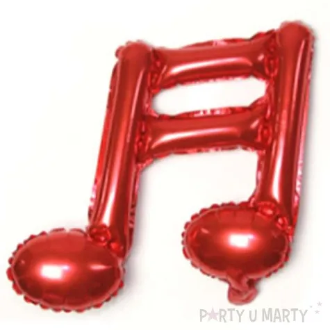 balon foliowy nuta podwojna czerwony 16 shp
