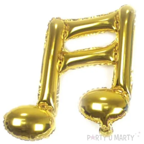 balon foliowy nuta podwojna zloty 16 shp