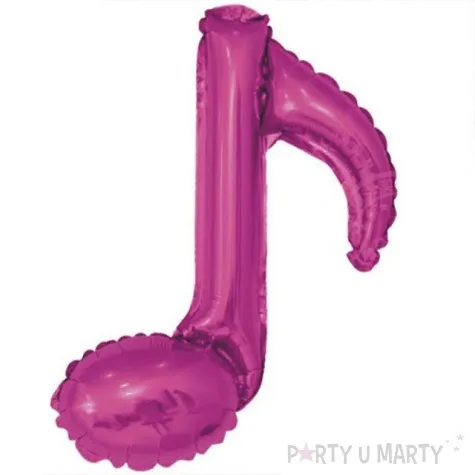 balon foliowy nuta pojedyncza fuksja 16 shp