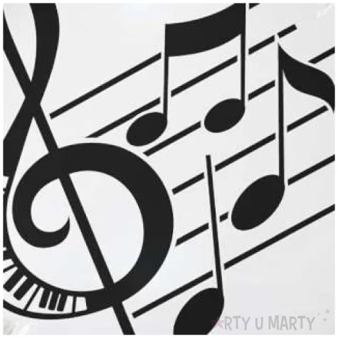 balon foliowy nutki czarny bialy godan 18 rnd