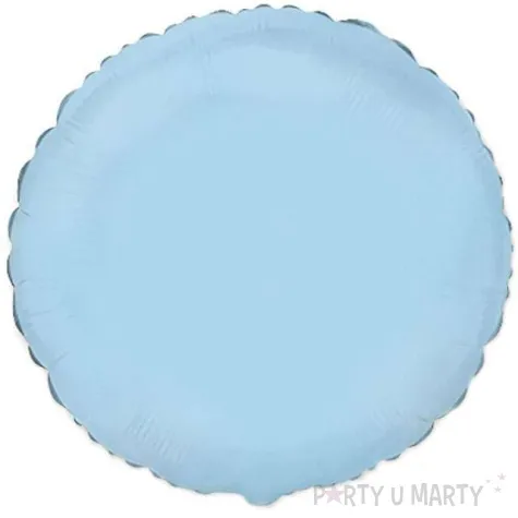 balon foliowy okragly blekitny flexmetal 18 rnd