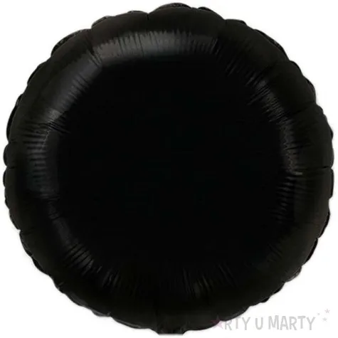 balon foliowy okragly czarny flexmetal 18 rnd
