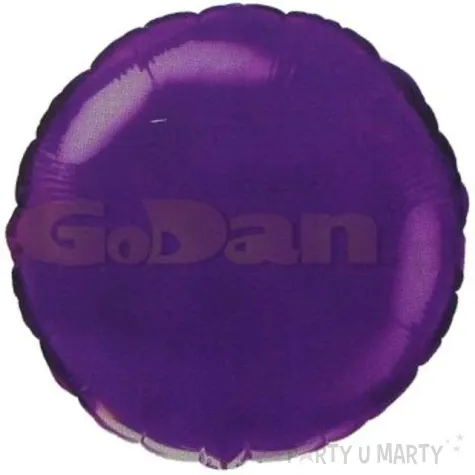 balon foliowy okragly fioletowy flexmetal 18 rnd