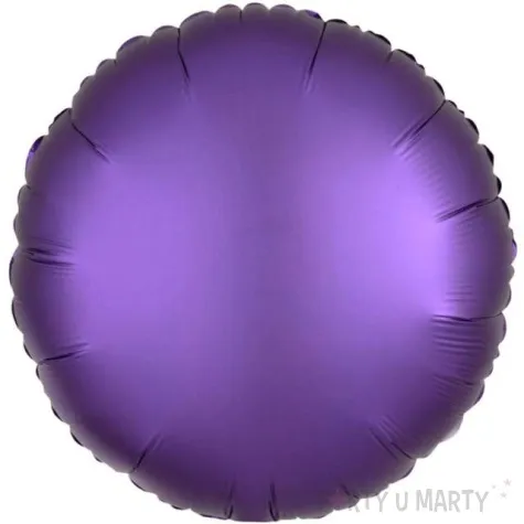 balon foliowy okragly fioletowy mat amscan 17 rnd