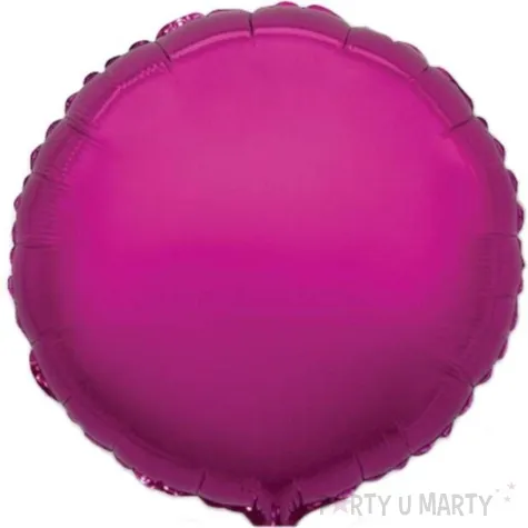 balon foliowy okragly purpurowy flexmetal 18 rnd