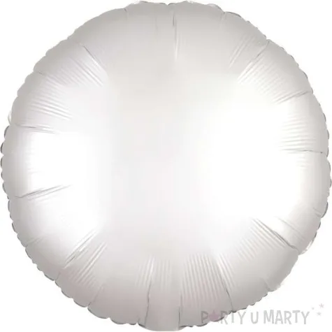 balon foliowy okragly satynowy bialy amscan 17 rnd