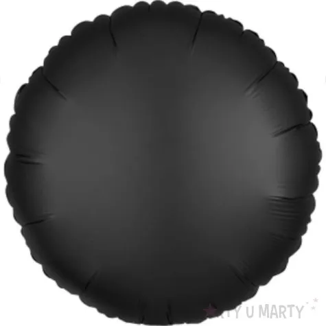 balon foliowy okragly satynowy czarny amscan 17 rnd