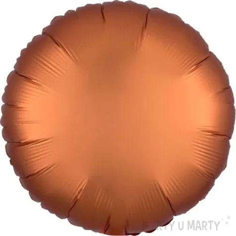 balon foliowy okragly satynowy miedziany amscan 17 rnd