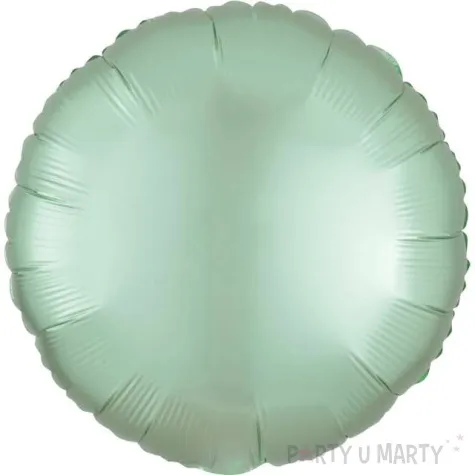 balon foliowy okragly satynowy mietowy amscan 17 rnd