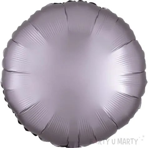 balon foliowy okragly satynowy popielaty amscan 17 rnd