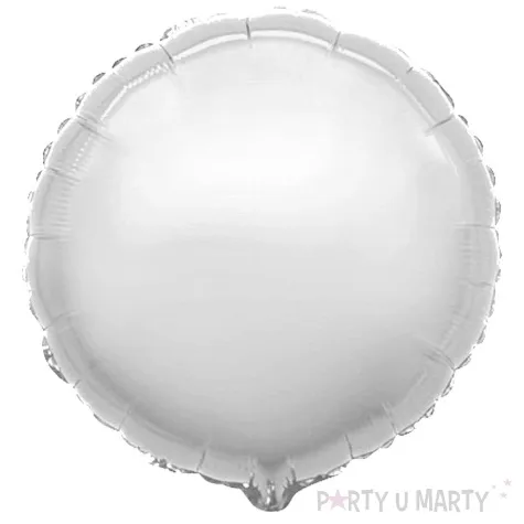 balon foliowy okragly srebrny flexmetal 9 rnd