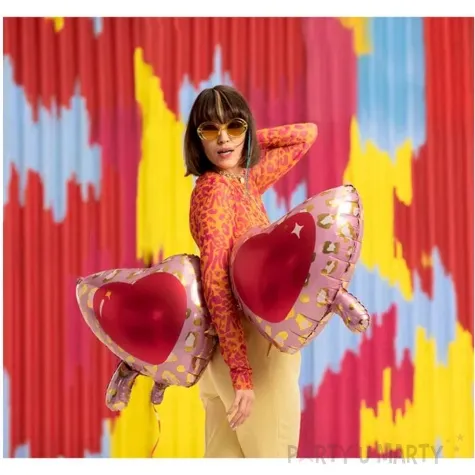 balon foliowy okulary serca partydeco 45 shp