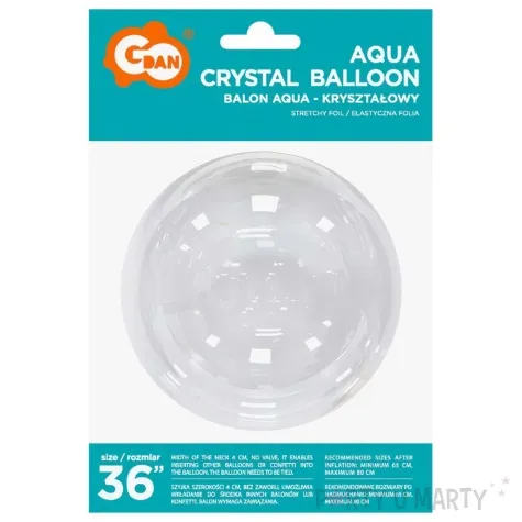 balon foliowy olbrzym kula transparentny godan 36 orb
