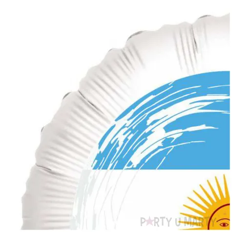 balon foliowy panstwa swiata argentyna bialy 18 rnd